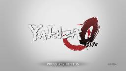 Yakuza 0 Title Screen
